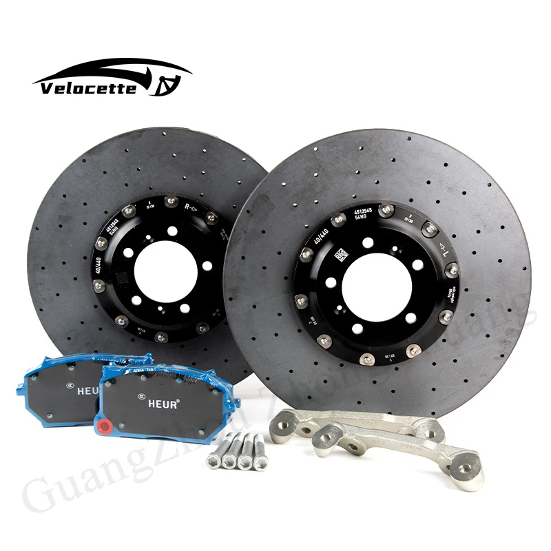 Carbon Ceramic Brake Disc Rotor 2 Piece Floating Brake Disc For Porsche Carbon Ceramic Rotor 380mm 390mm 355mm