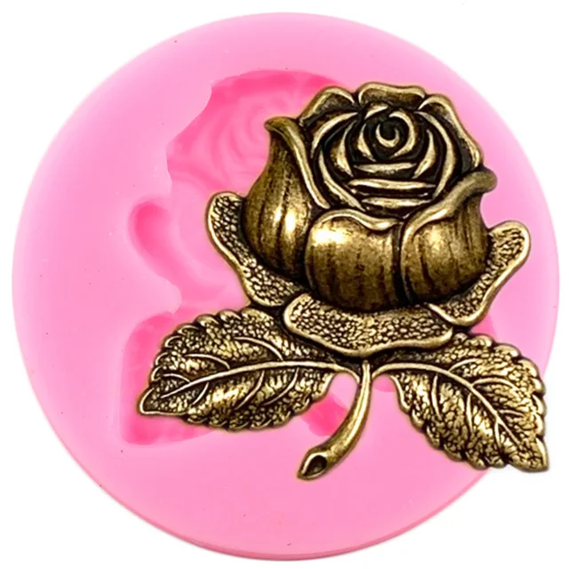 Rózsa Virág Szilikon Formák Megkönnyebbülés Torta Bordant Fondant Sütemény Díszítő Szerszámok Íj Cupcake Topper Sütés Csokoládé Cukorka Agyag Penész - Image 4