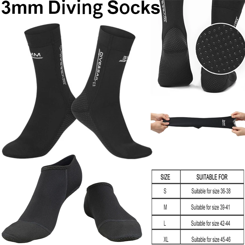 3MMDivingSocksAntiSlipUnisexDivingSurfingBootsNeopreneBeach