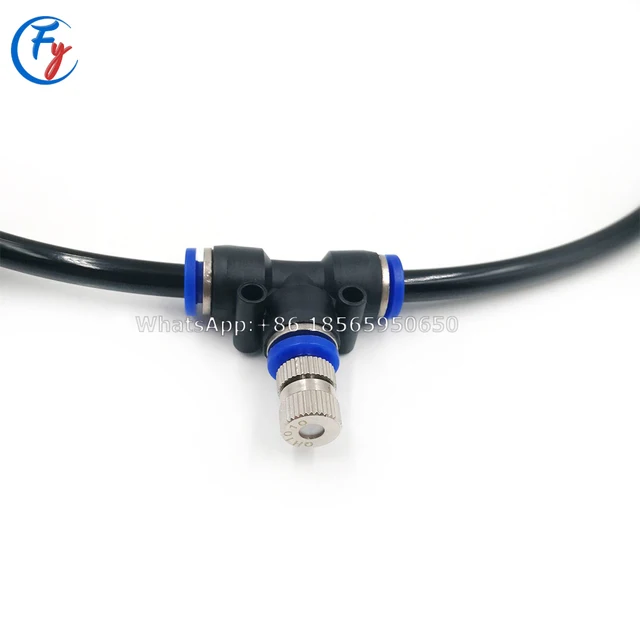 Maging Hűtőrendszer Alacsony Nyomású Katomizáló Fúvókák 6 Mm -Es Póló Csúszás Zár Gyors Csatlakozók Páridítják A Tereprendező Permetezőgépet