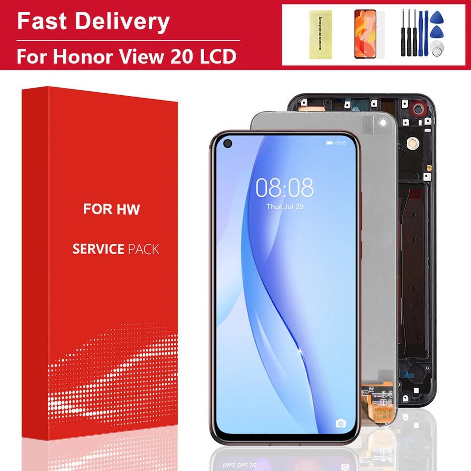 Für Huawei Honor View 20 (V20) PCT-L29 Display Komplettes Bildschirm