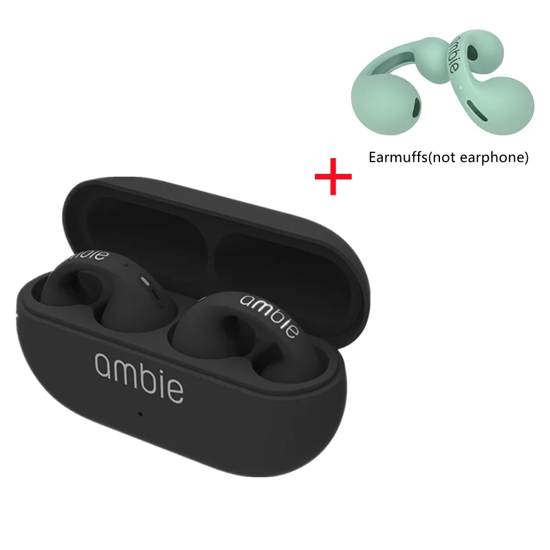 Ambie Sound Earcuffs Earring Bluetooth Wireless Earbuds Auriculares Headset  TWS Sport Earphones for All Phone