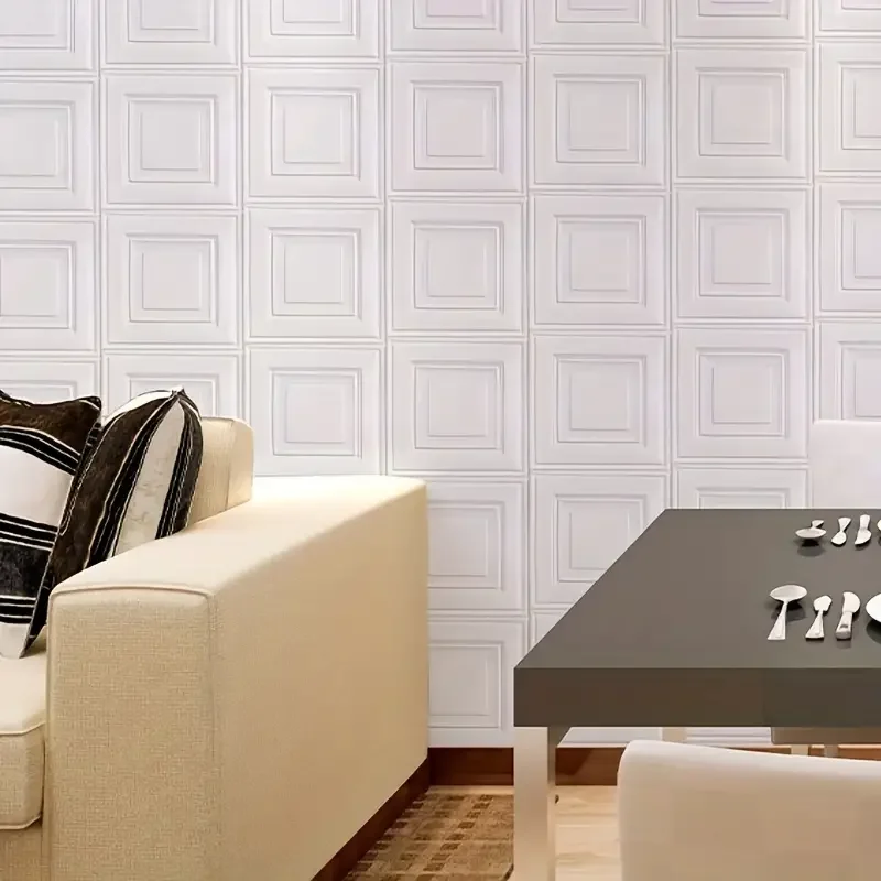 1/5/10pcs 70*70cm 3D Stereo Self-Adhesive Wall Sticker Waterproof Bedroom Living Room Background Decoration Wallpaper