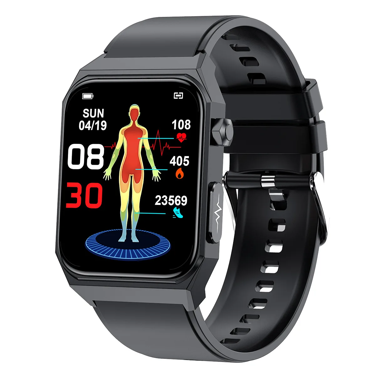 

New Smartwatch E530 Blood Glucose ECG + PPG ECG Blood Pressure Blood Oxygen Heart Rate Monitoring Bluetooth Calling Pedometer