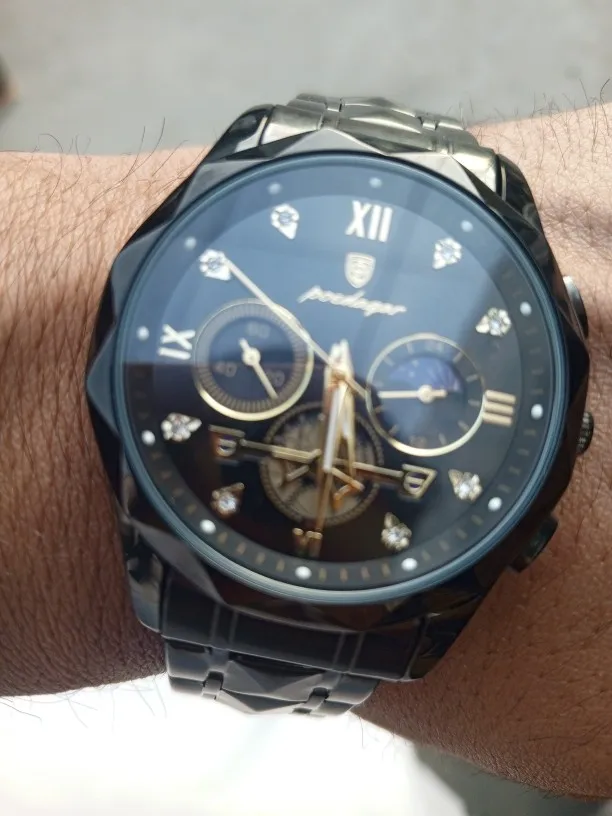 POEDAGAR Luxury Men's Quartz Watch photo review