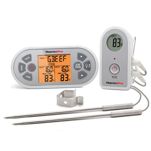 ThermoPro TP829 300M Wireless Digital Kitchen Thermometer 4 Meat Probes  Cooking Oven Meat Thermometer With Timer Backlit - AliExpress