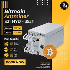 

CR Bitmain Antminer S21 Hydro (35th/s)
