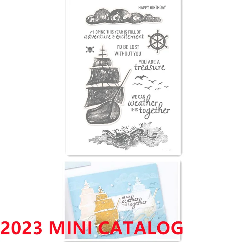 Pirate Ship Clear Stamps And Cutting Dies For Diy Dies Scrapbooking