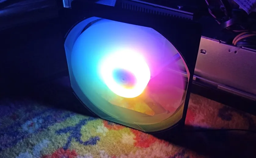Manmu Fetival Pormotion 120mm Computer Fan Rainbow RGB/ High Cooling Performance Gaming PC Fan photo review