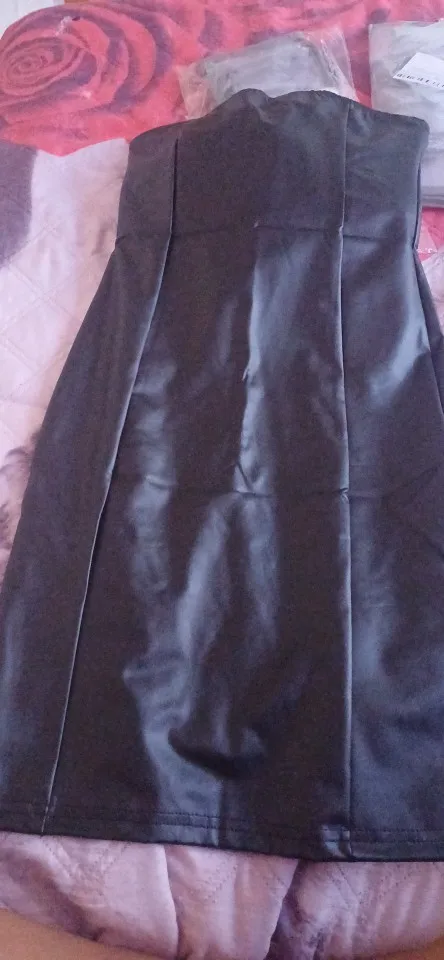 Elegant Black Strapless Bodycon Mini - Perfect Party Dress photo review