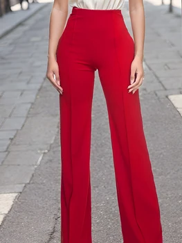 Women's High Waist Dress Pants Trouser  women clothes  elegante 1