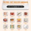Food Steamer 3 Tier 16QT Electric Vegetable Steamer with Keep Warm and Timer Multifunctional Digital Steamer (800W) 2
