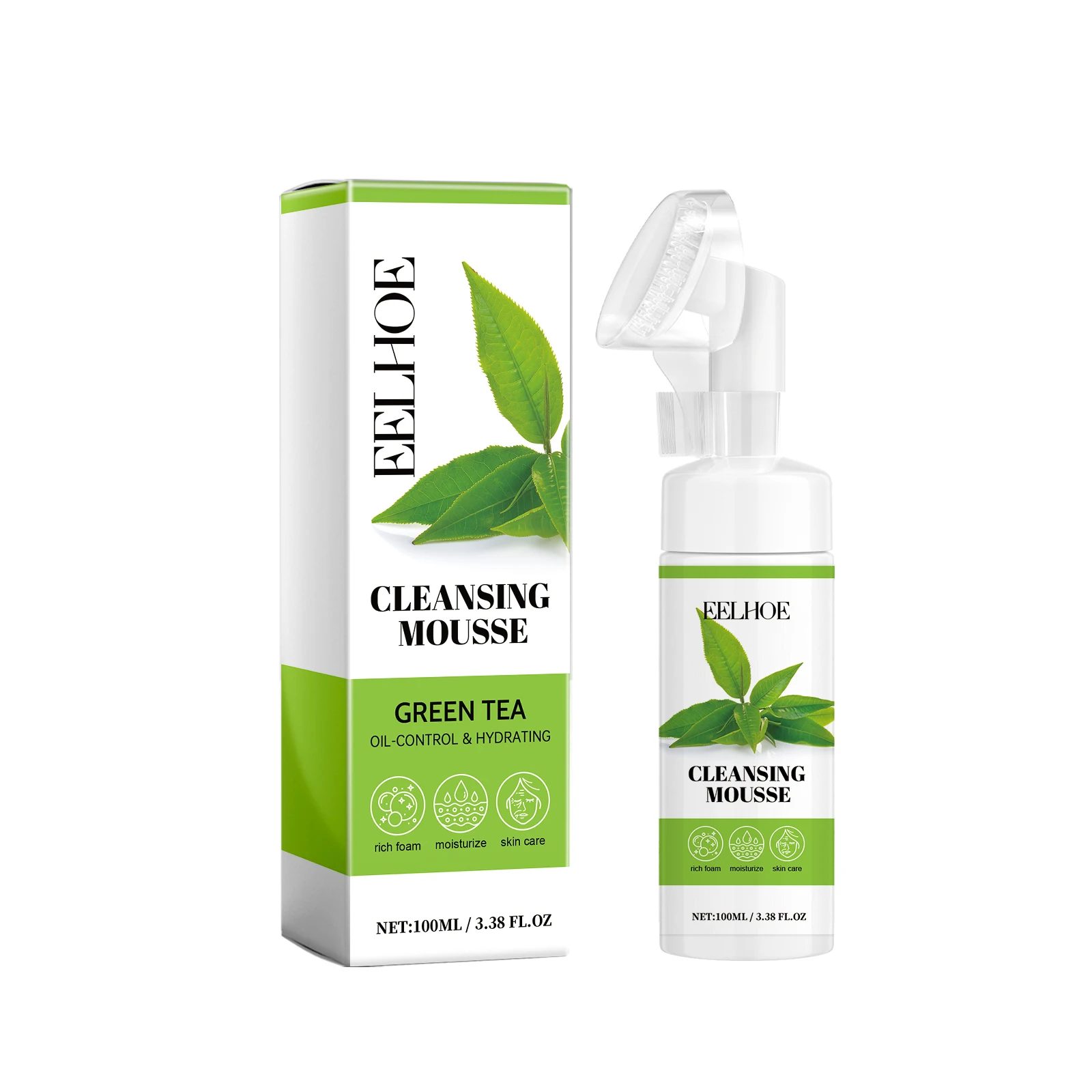 Facial Mousse Moisturizing Skin Brightening Oil Control Deep Soothing Cleaning Skin Exfoliating Shrinking Pores Foaming Cleanser 2