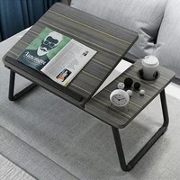 Laptop Desk Bed Table Adjustable Foldable Desk Notebook Stand Reading Holder with Cup Holder for Writing/Working on Bed/Couch 1