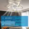 IRALAN Ceiling Fan with Lights Remote Control,6 Speeds 3 Light Color Flush Mount Ceiling Fan for Kitchen Bedroom 4