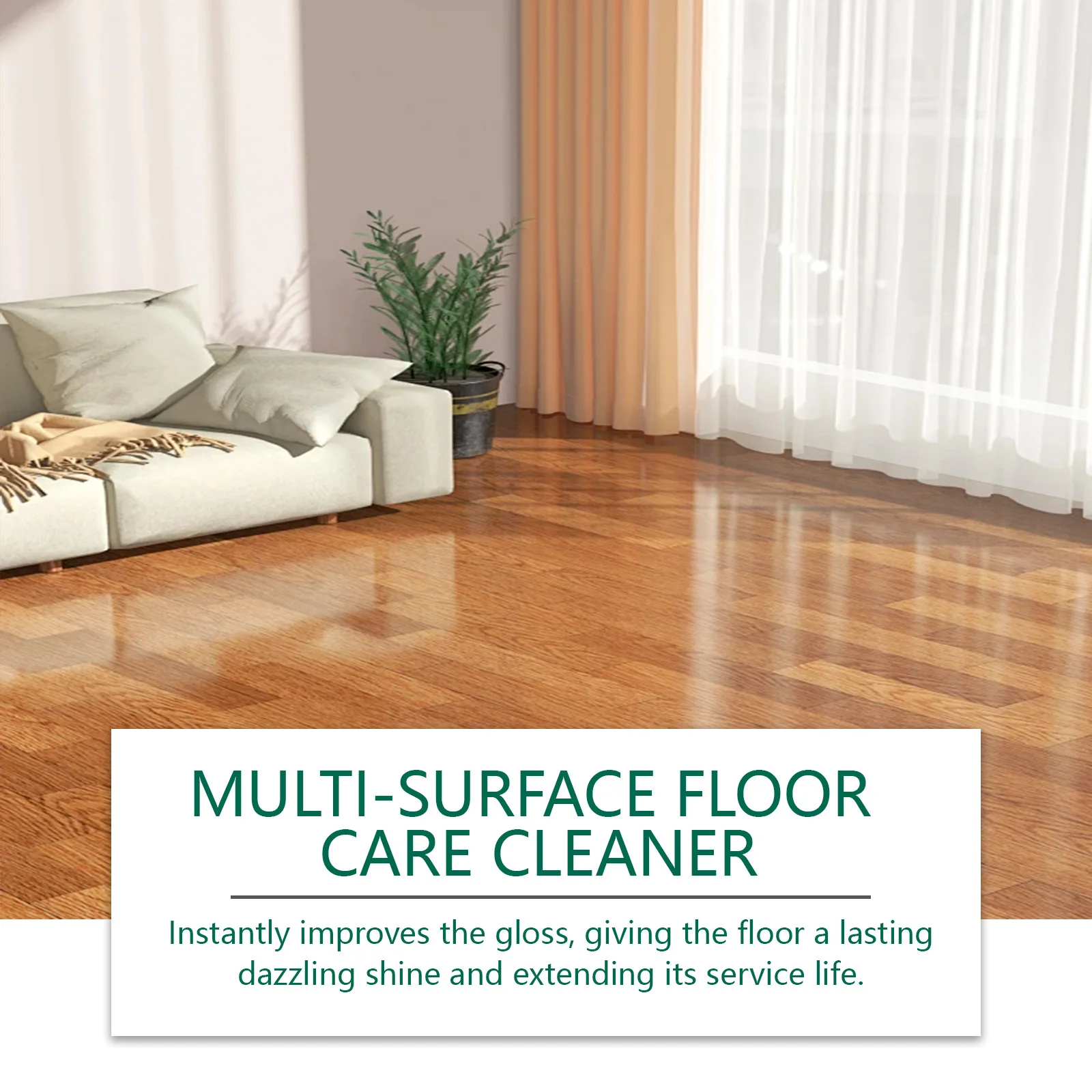 Jakehoe Multi-surface Floor Care Cleaner Restroing Gloss Dust Cleaning Deeply Nourish Maintainence Remove Odor Floor Clean Spray