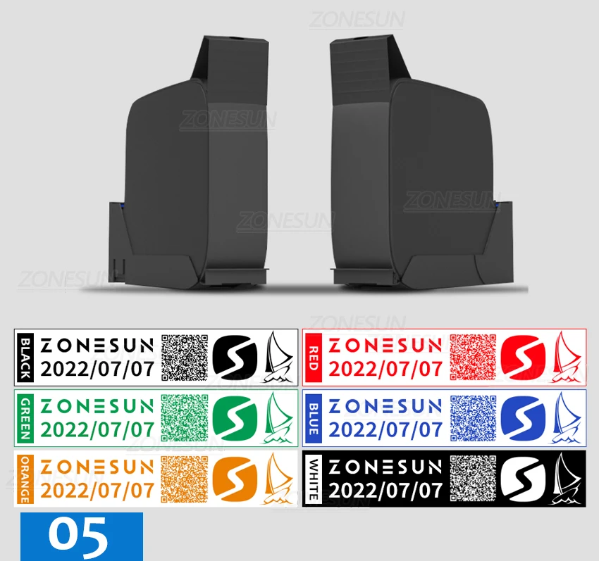 Ручной многоязычный струйный принтер ZONEPACK Дата Серийный номер Печать логотипа ZS-HIP254