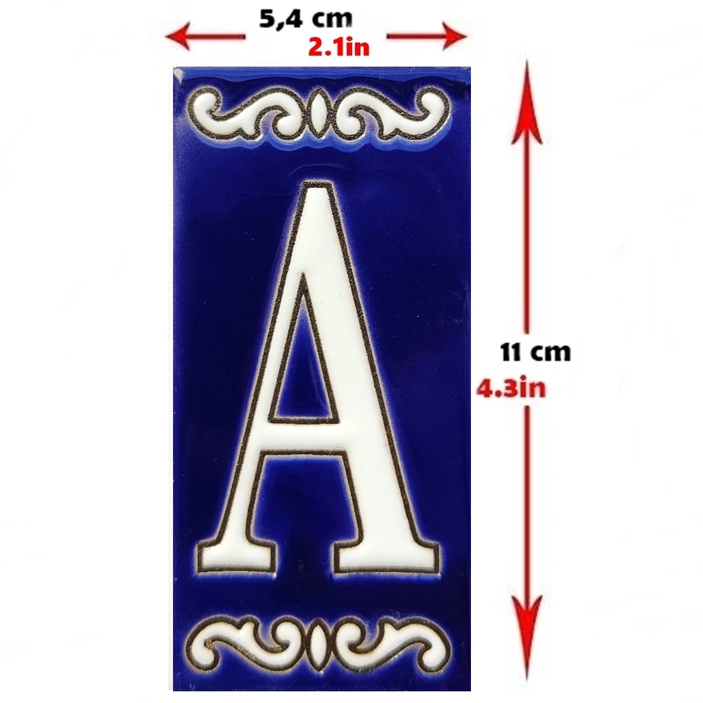 Numéro de rue en céramique