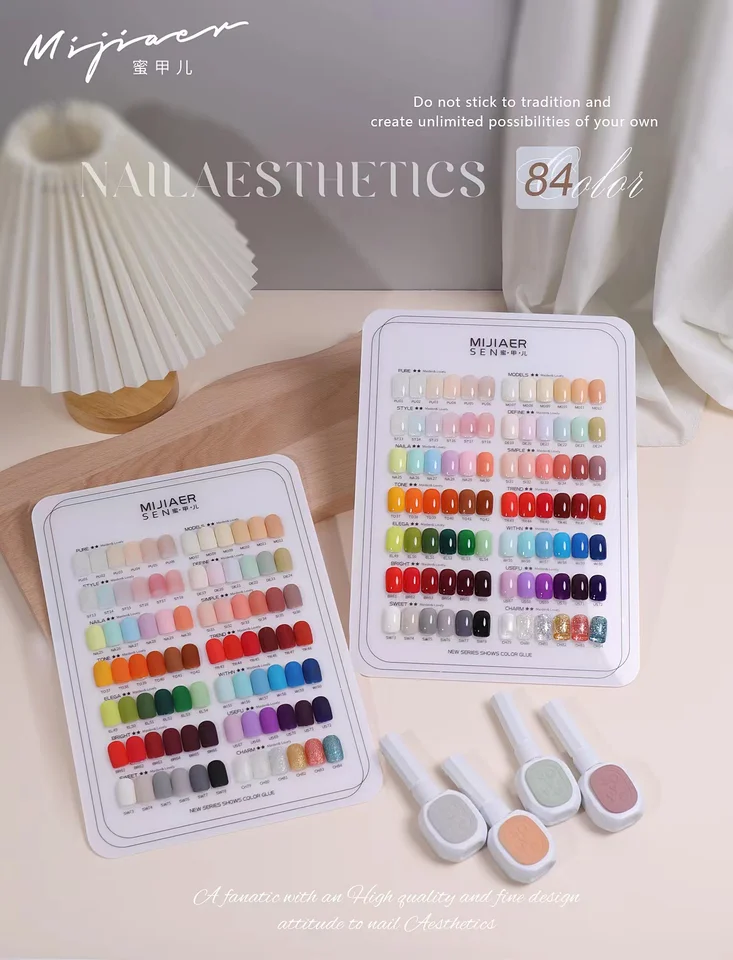Mijiaer 84 Colors Gel Nail Polish Set Gel Polish Set Easy
