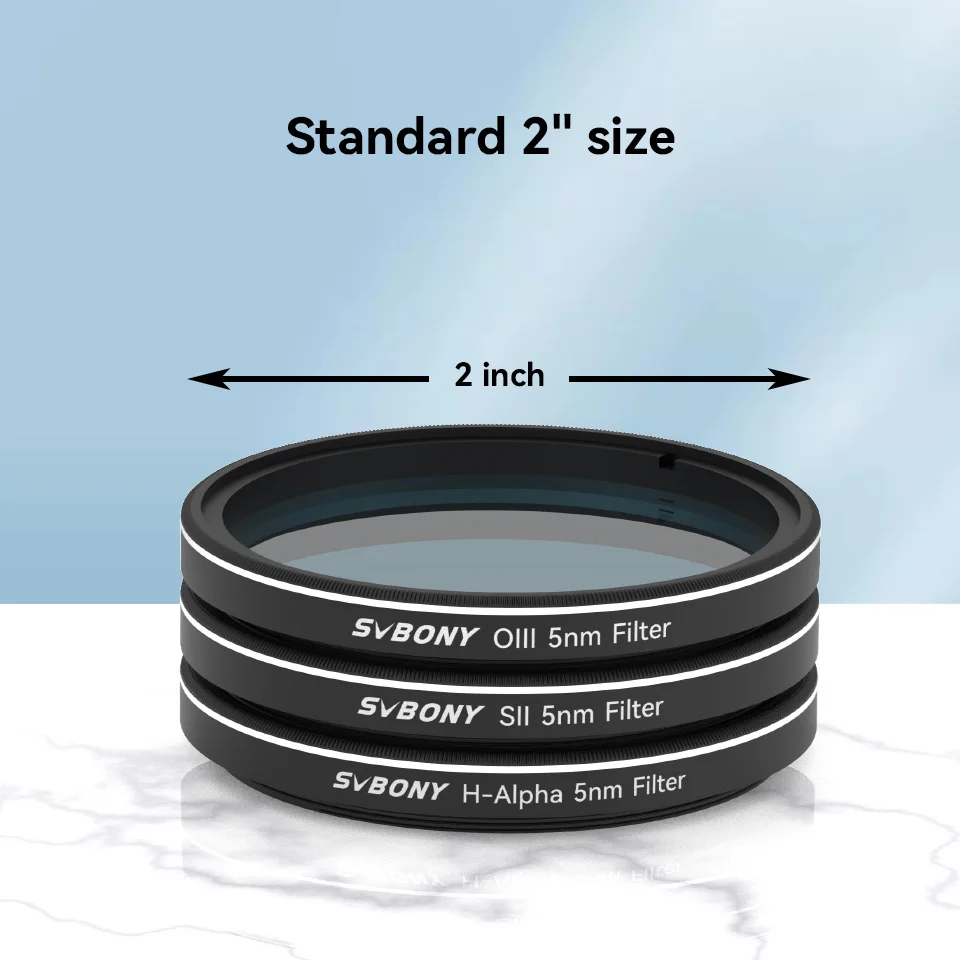 Filtro De Telescopio SVBONY SV227 - 5 Nm 2 Pulgadas, Para Astrofotografía De Cielo Profundo