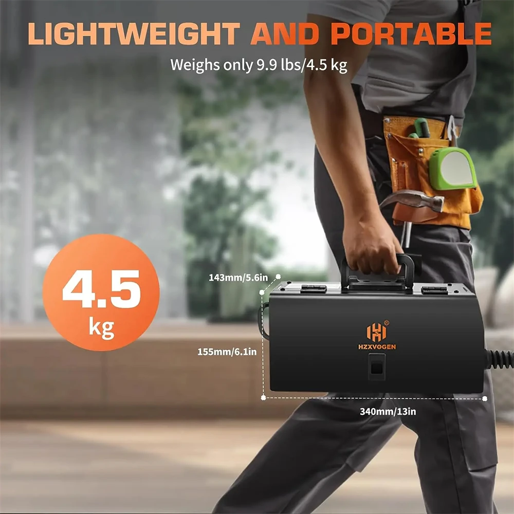 HZXVOGEN Non-Gas Semi-automatic Welding Machine 120A MIG Welder for Gasless Iron Soldering Portable MIG145 Welders Machine