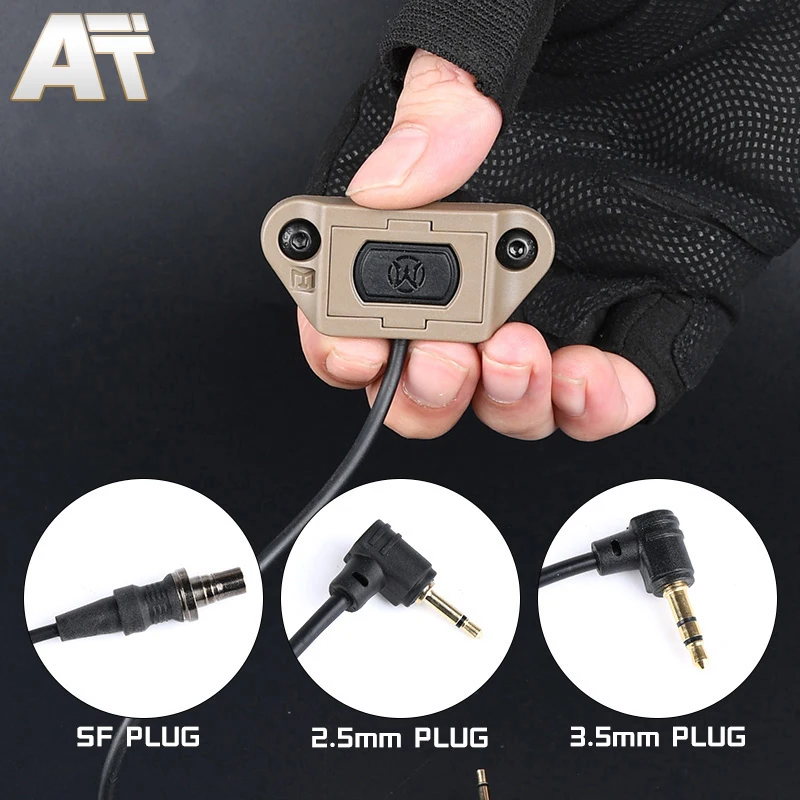 

WADSN Modbutton Tactical Remote Pressure Switch for M300 M600 Flashlight Airsoft DBAL PEQ15 Fit Keymod M-Lok Picatinny Rail