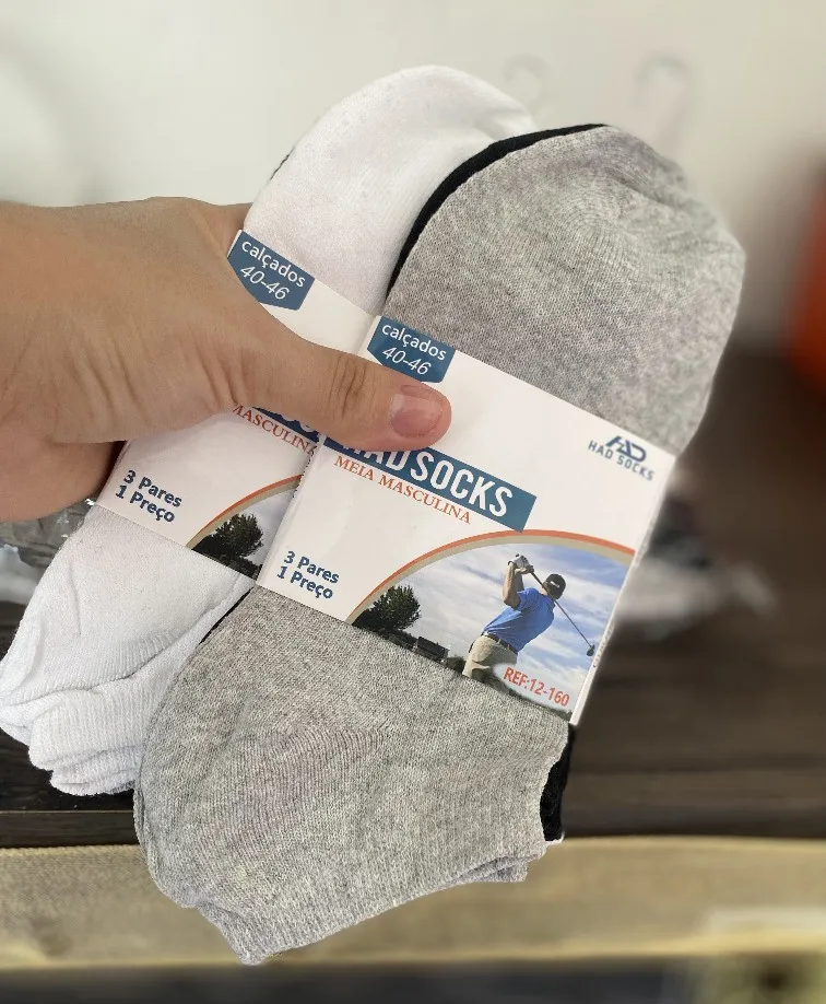 meias masculina kit 12 pares，12 Pares meias masculino,Meias De Barco，meias esportivas，meias de algodão masculino，respirável,mens photo review