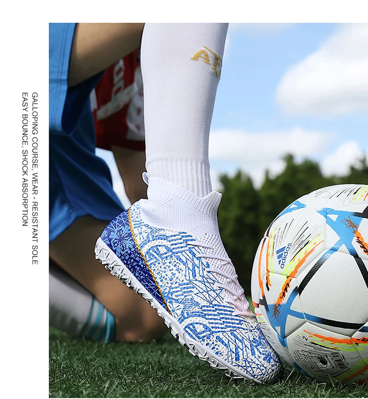 Men FG/TF Football Boots Futsal Professional Unisex Soccer Shoes High Quality Grass Training Sport Non Slip Outdoor Male_voghion.com