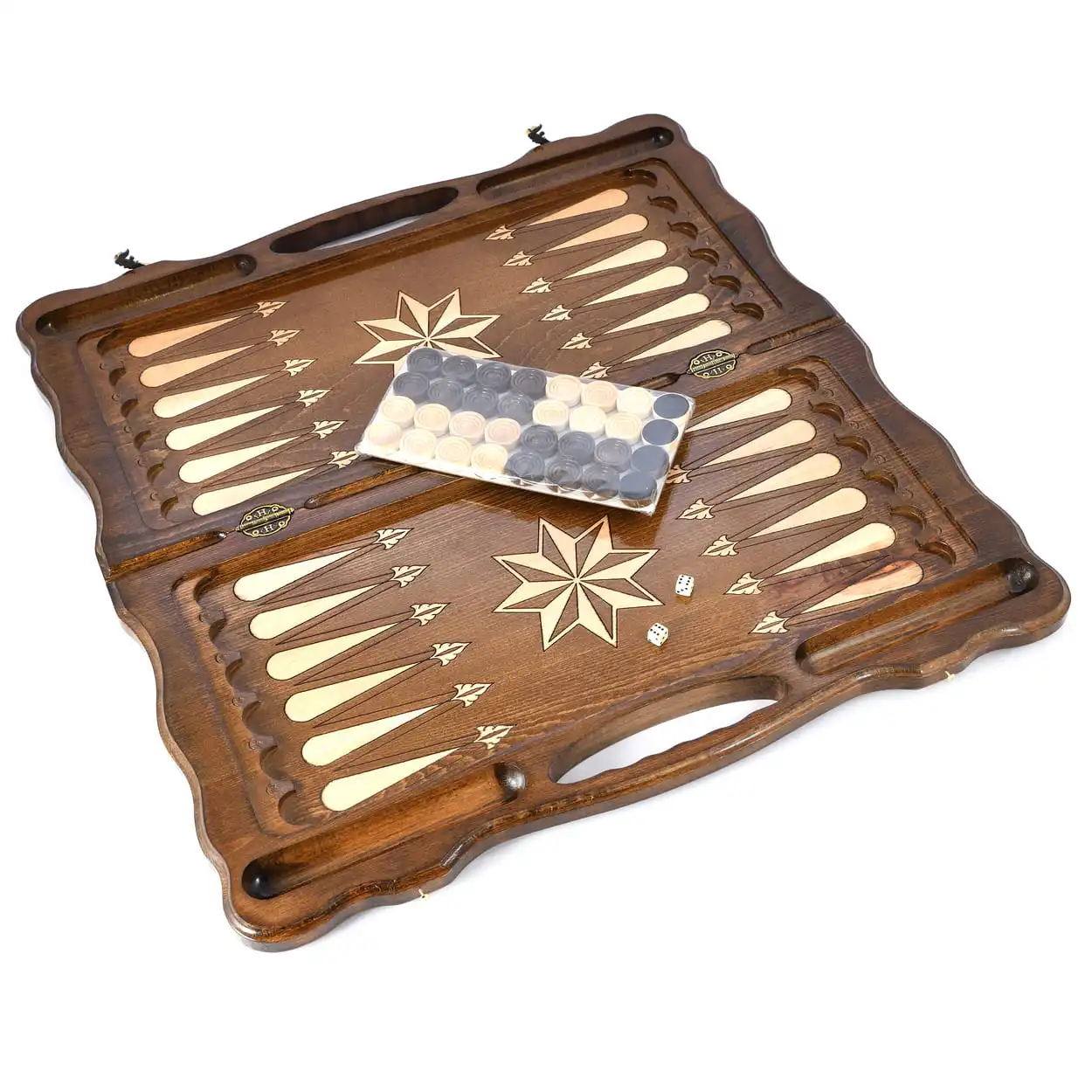 Рисунок 3 - Нарды резные "Лев со звездами" большие 60