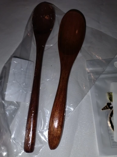 Natural Wood Spoon Bamboo Cooking Utensil Coffee Kitchen Teaspoon Tableware Accessories Spoon Teaspoons for Tea Stirring Spoon photo review