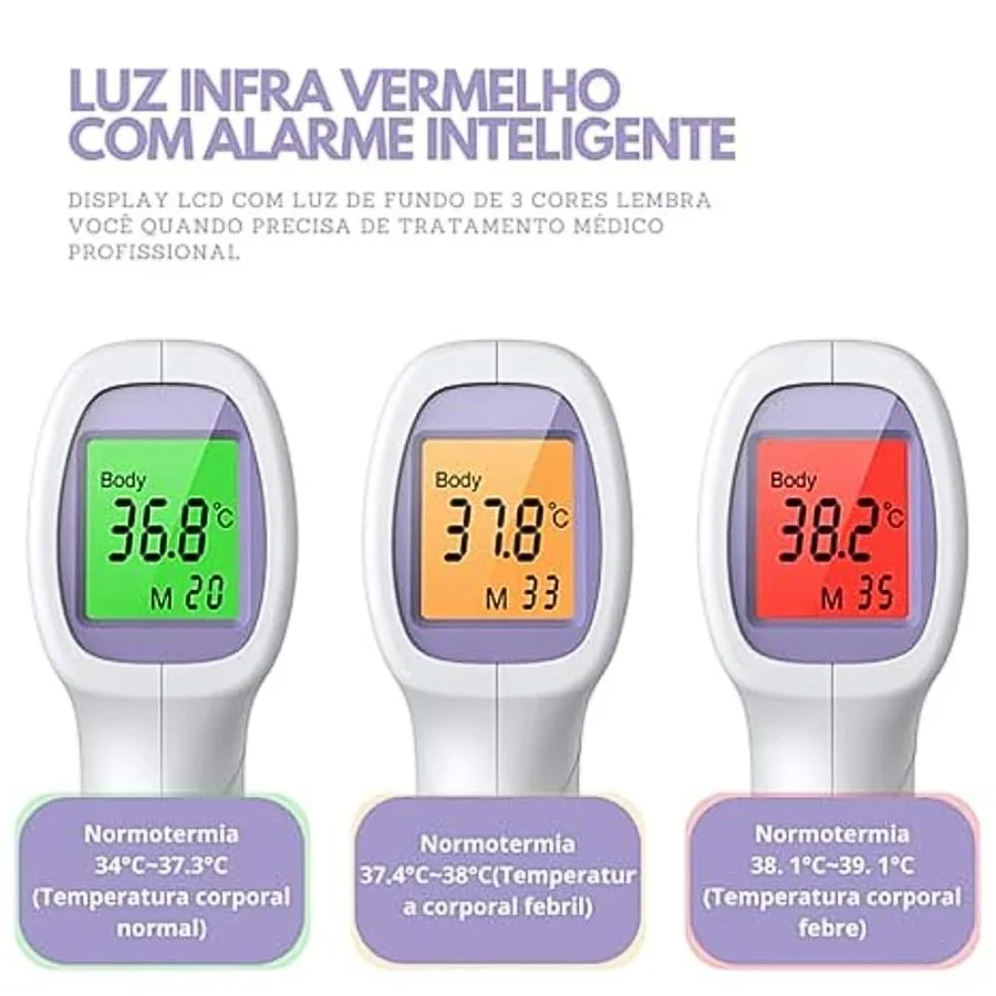 Termometro Digital Laser Infravermelho com Visor LCD Uso Culinário Medicinal Cuidados Pessoais Corpo Xiande Gp-300 - DO BRASIL — view 6