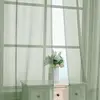 **84-Inch Bedroom Curtains, 2 Panels, Lightweight Transparent Design, Ideal for Study, Living, or Guest Rooms, Sage Green** 5