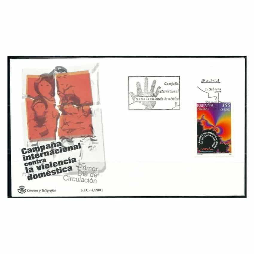 C1679/Spagna 2001, Fdc Contro La Violenza Domestica (Ns) - Edifil 3779