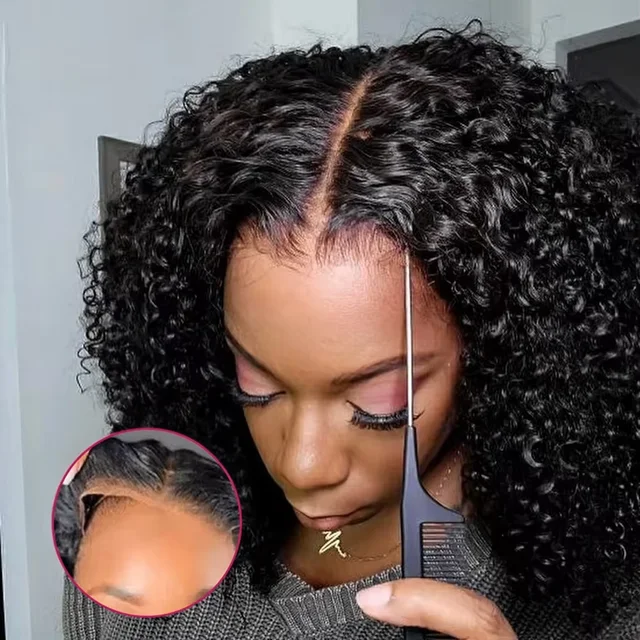 300% Density 13x6 Hd Curly Deep Wave Lace Frontal Wigs Brazilian Hair Wear Go Glueless Wigs Human Hair 13x4 Lace Wigs For Women 1