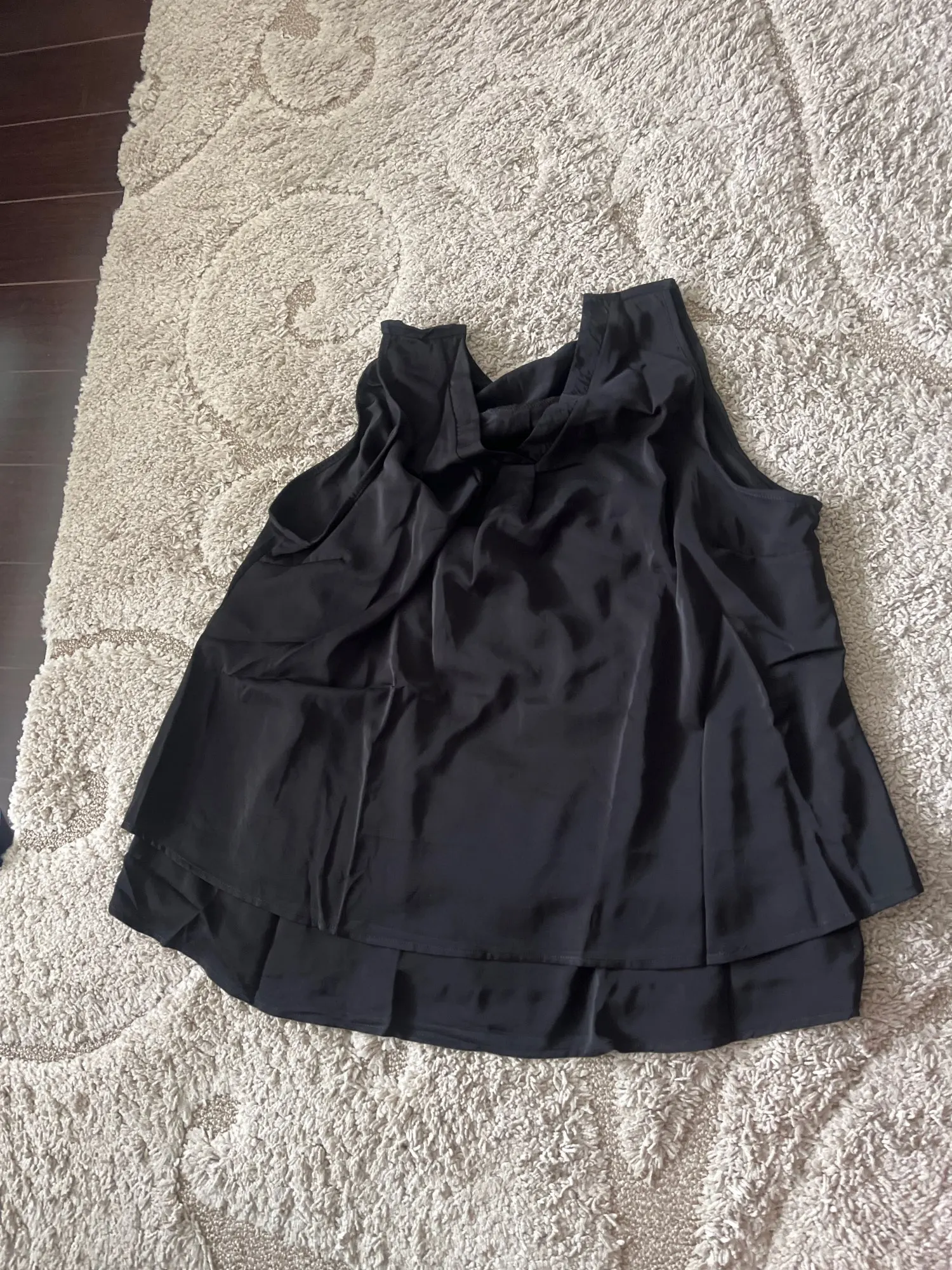 Ruched Jersey V-Neck Vest - Breathable Summer Essential XL-5 XL photo review