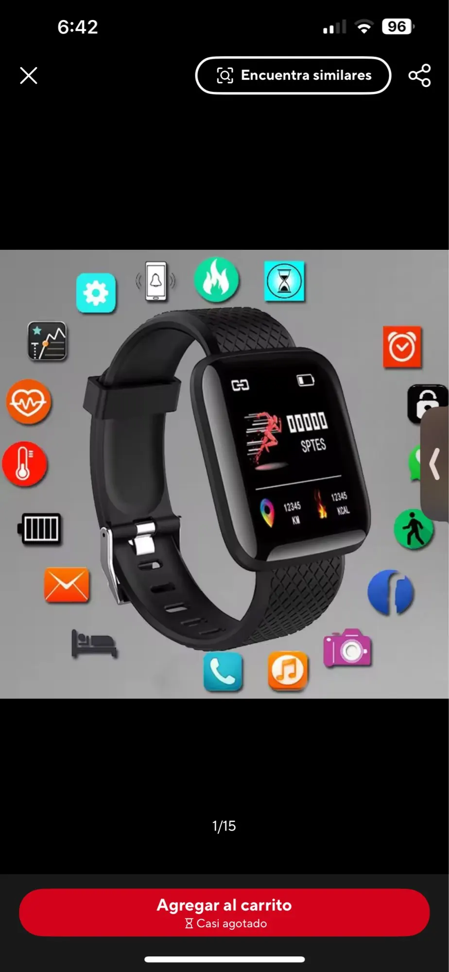 Reloj inteligente para hombre y mujer, pulsera con mensaje, Monitor de Fitness, regalo de cumpleaños, reloj electrónico para Android IOS photo review