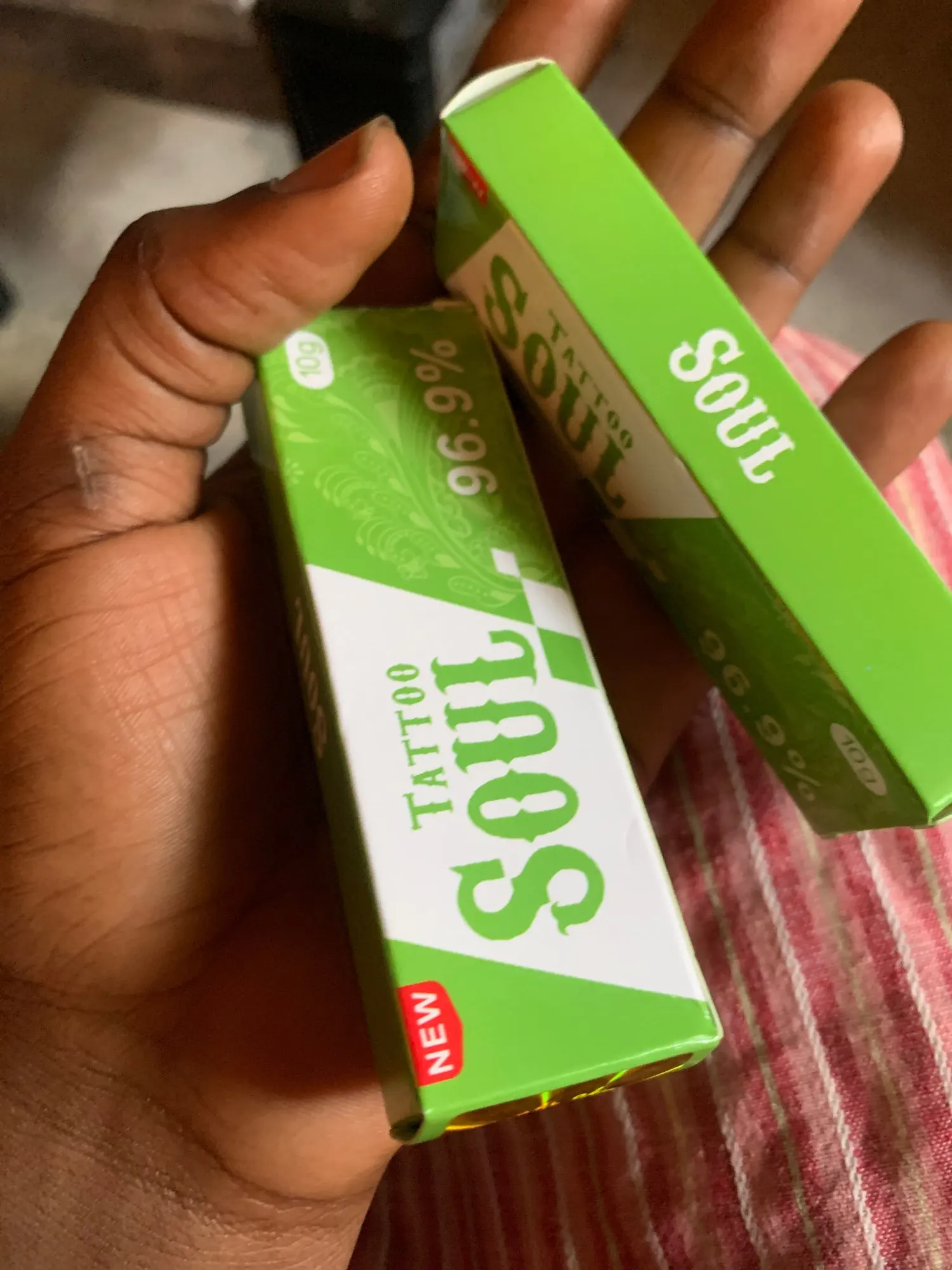 New 96.9% SOUL Green Tattoo numbing Cream for Permanent Makeup Body Eyebrow Piercing Lips Liners Tattoo Care Cream 10g Lidocaine Numbing Cream photo review