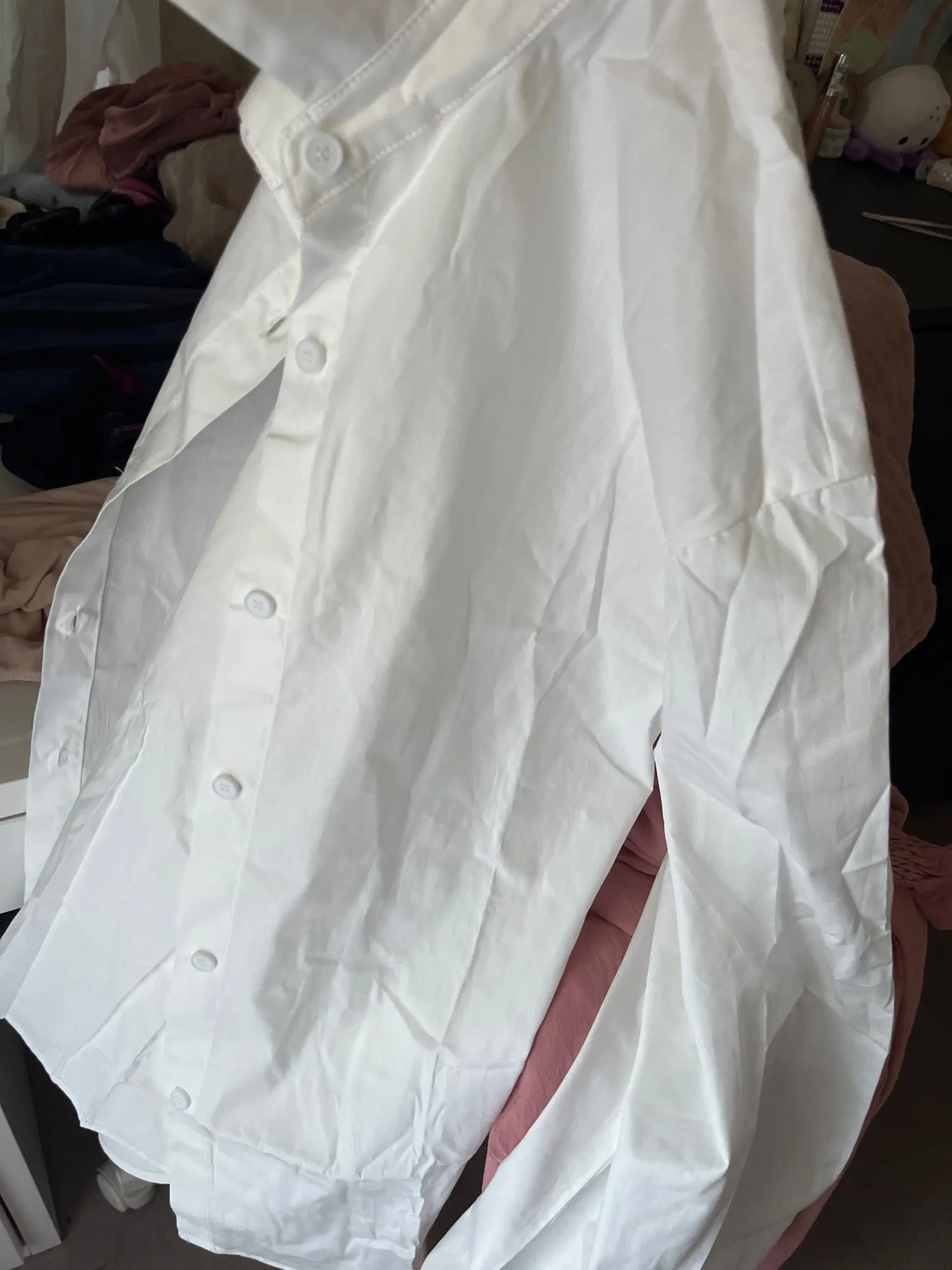 Clacive Fashion Loose White Cotton Women's Blouse photo review