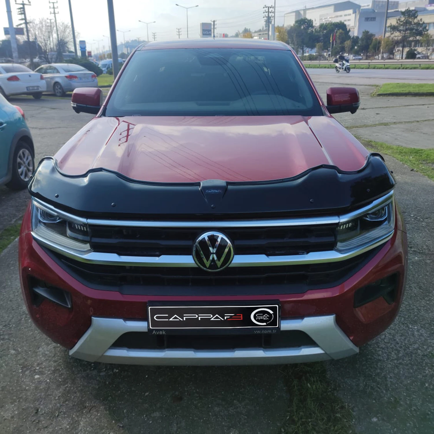 Per Volkswagen Vw Amarok Protezione Cofano Anteriore Bat Spoiler 2023 2024 2025 Anteriore Bug Shield Cappuccio Deflettore Guard - Auto Styling