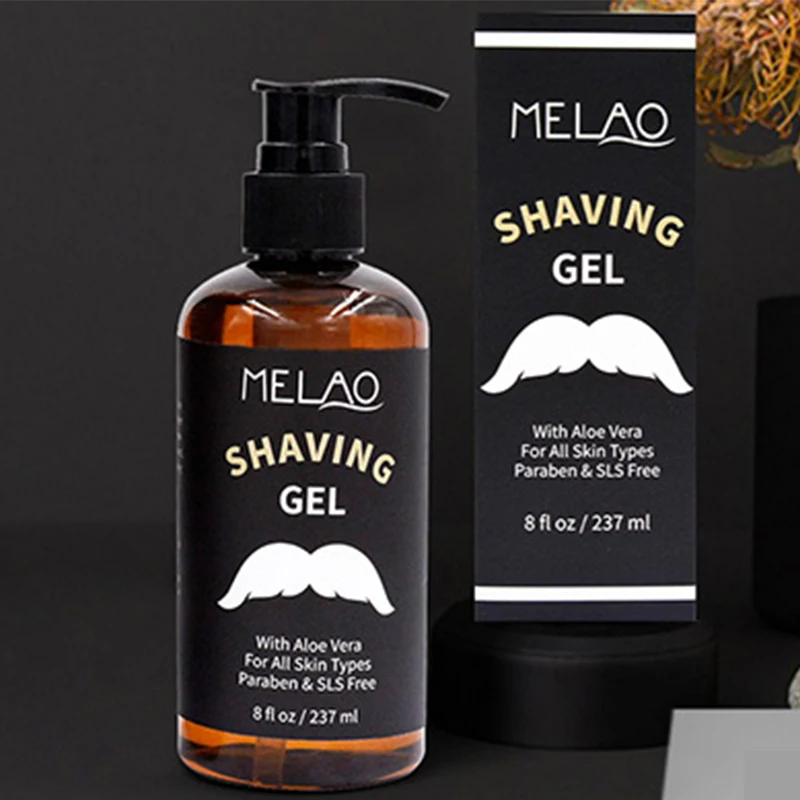 Men's Shaving Gel cleanses moisturizes softens beard gives smooth shave doesn't damage razor head shaving cream