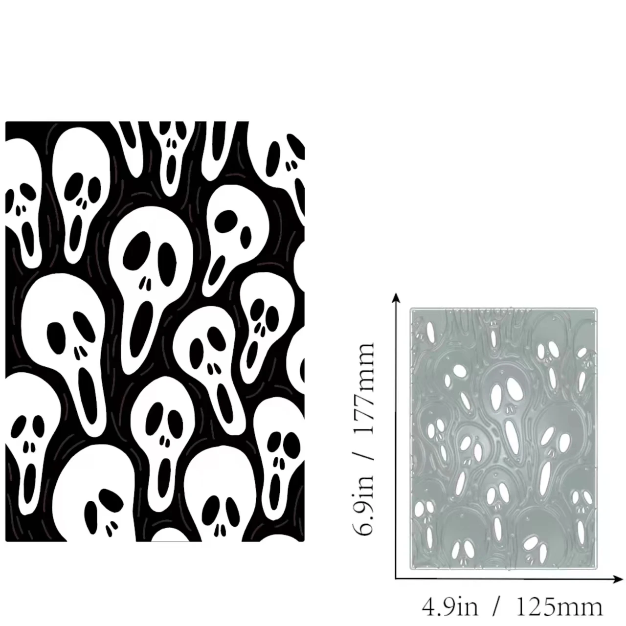 

Halloween Ghost Background Metal Cutting Die For DIY Scrapbooking Photo Album Card Decoration Embossing Paper Cards