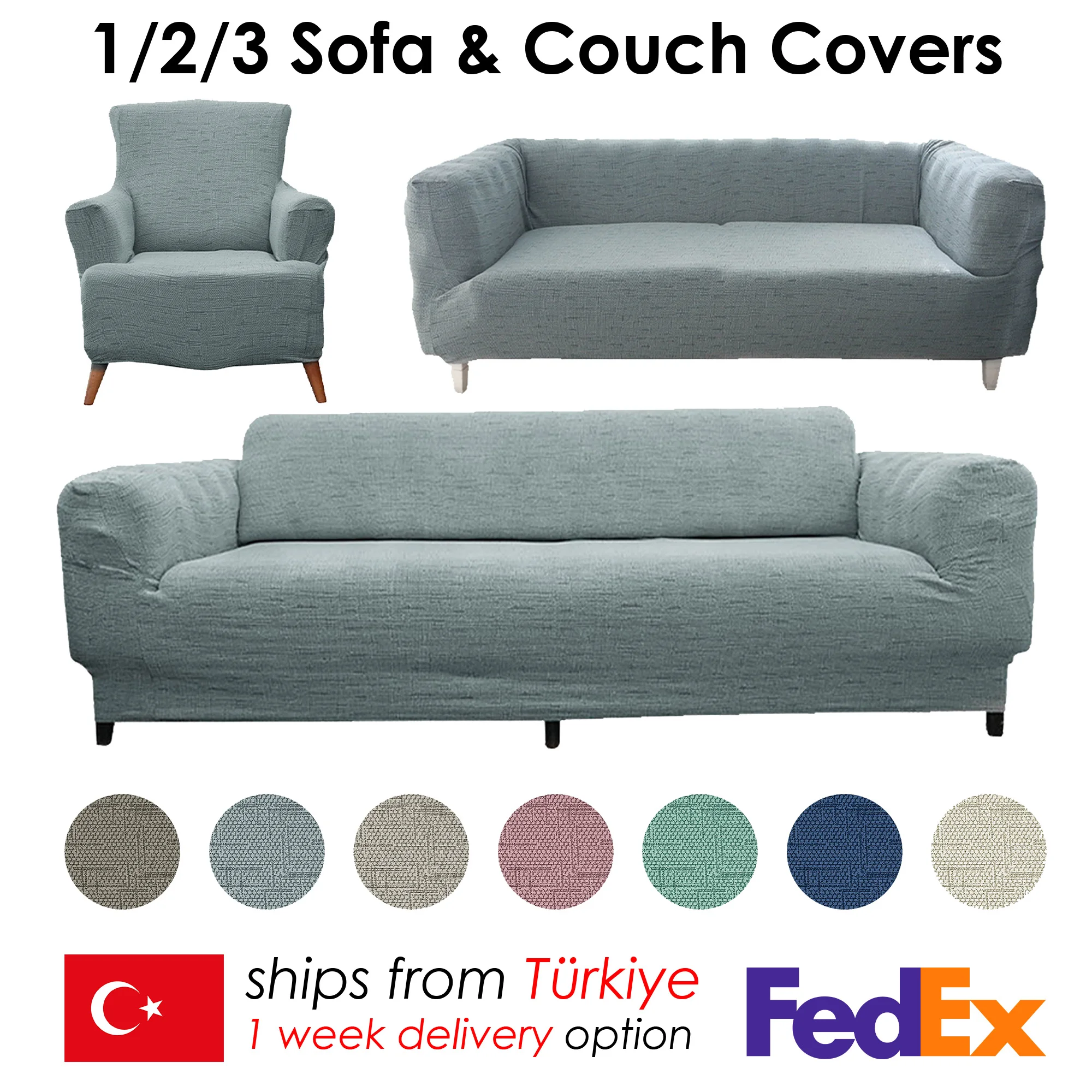 StretchPlaidSofaSlipcoverElasticSofaCoversforLivingRoomfunda