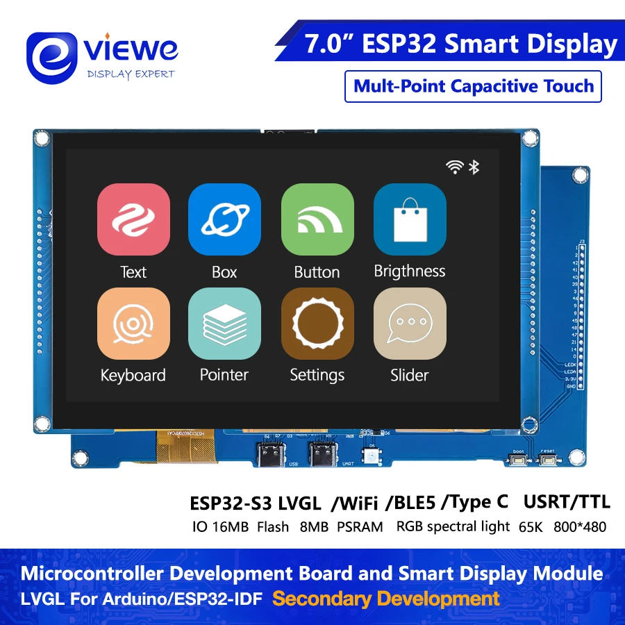 ESP32-LVGL-7-inch-800-480-HMI-8M-PSRAM-16M-Flash-Arduino-LVGL-WIFI-Bles ...