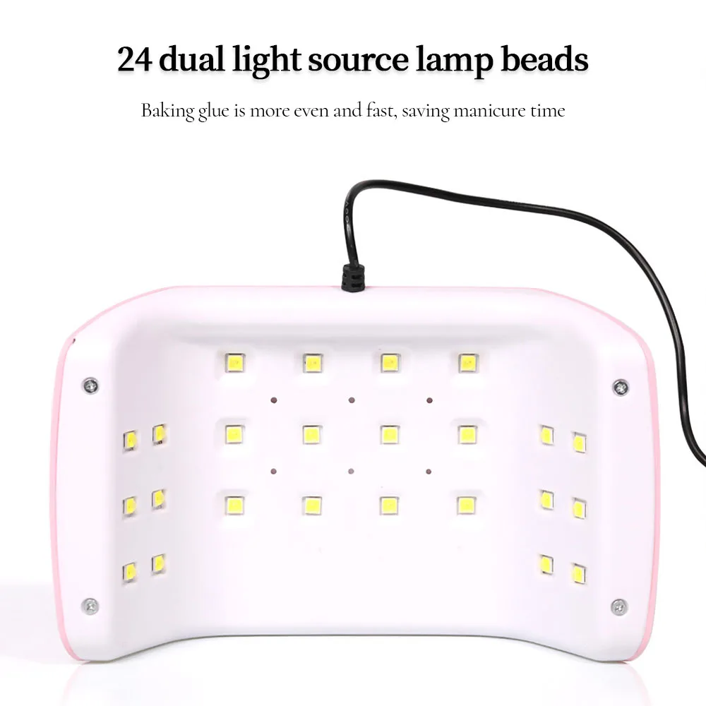 9SPro Trapezoidal Nail Gel Dryer Lamp 24 LED Beads Nail Phototherapy Machine Professional Manicure Tool Integrated USB Equipment 3
