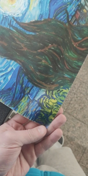 Van Gogh Canvas Print – Cafe Terrace at Night Wall Art for Living Room Decor photo review