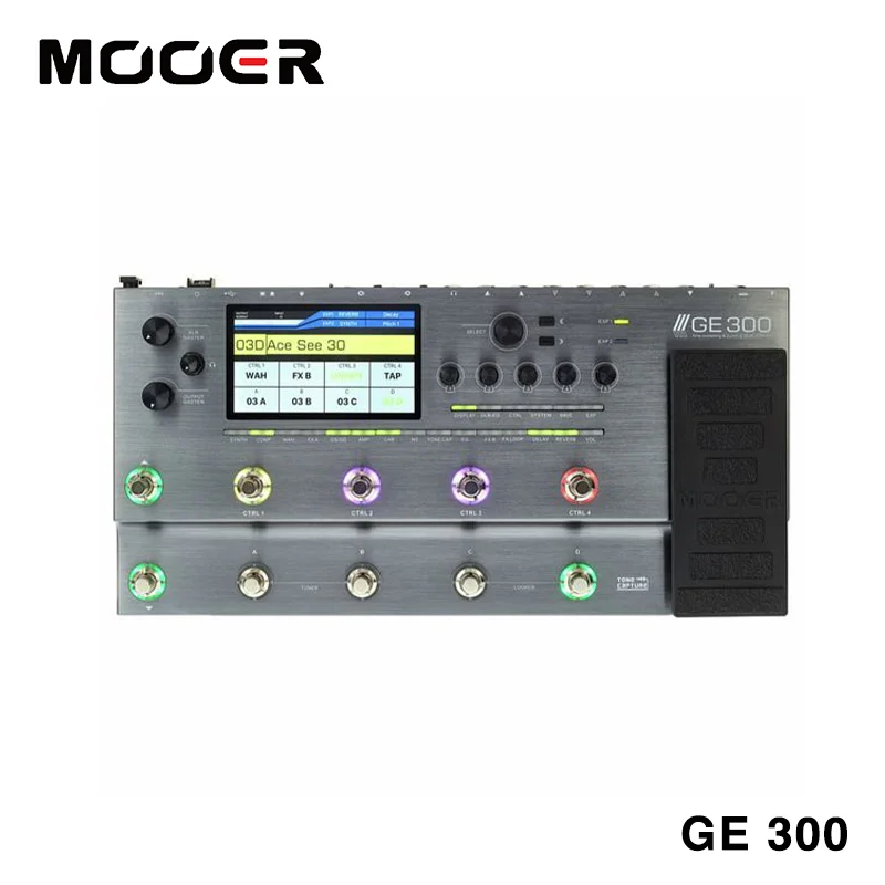 Mooerge300-高品質のマルチエフェクトエレキギター,印刷された複合効果を備えたエレキギター