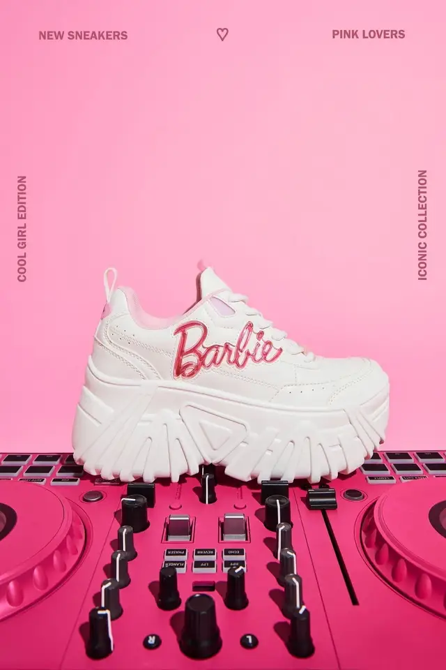 Barbie ベルシュカ　厚底スニーカー ホワイト/ピンク Barbie ベルシュカ 厚底スニーカー ホワイト/ピンク - メルカリ
