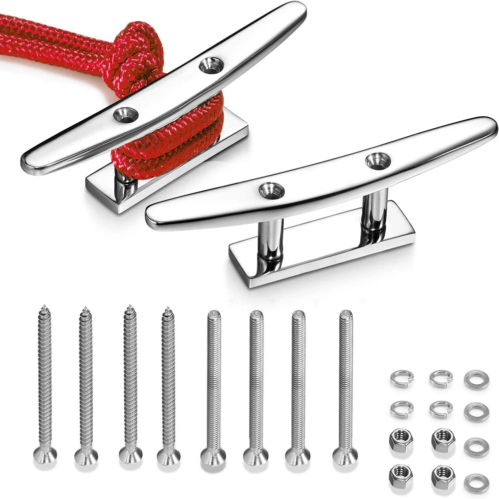 BoatCleats6Inch2PacksDockCleatHeavyDuty316StainlessSteel