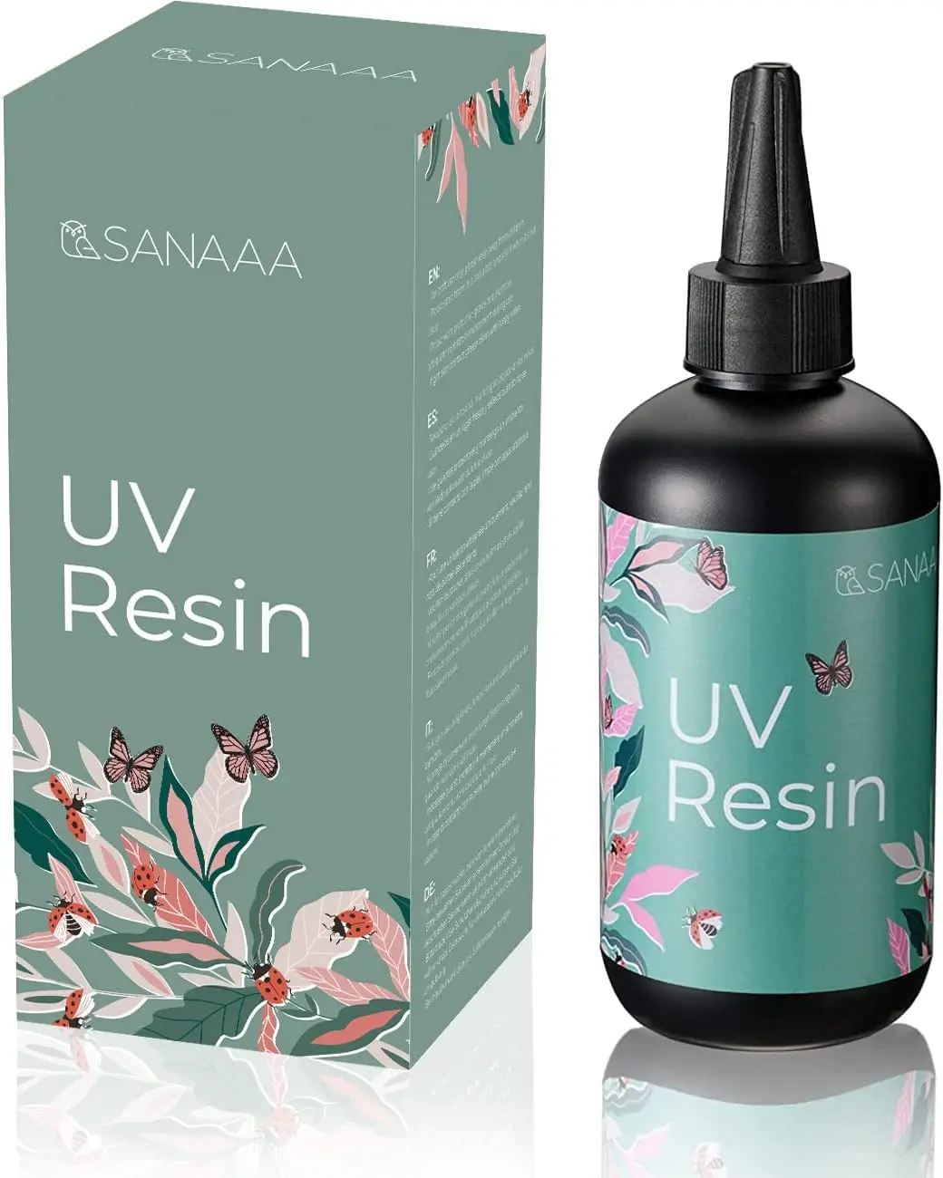 SANAAA UV Resin Clear Hard Type 100g Transparent UV Curing Ultraviolet Cure Resin, Solar Cure Sunlight Activated Resin for DIY Resin Jewelry Making