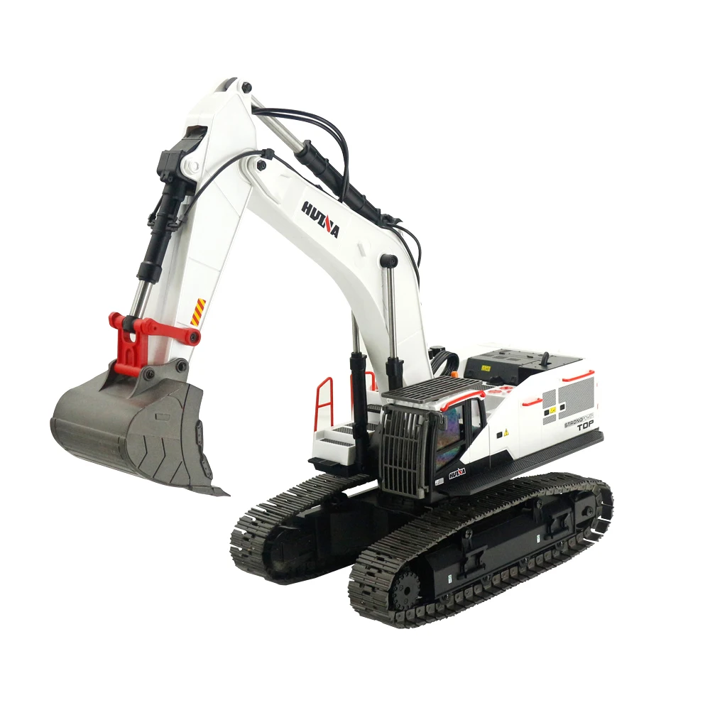 HUINA 1594 RC Excavators for Adults 1:14 Scale Professional Digger Construction Vehicle Hobby Gift RC Tractor Crawler Toy Lights 3